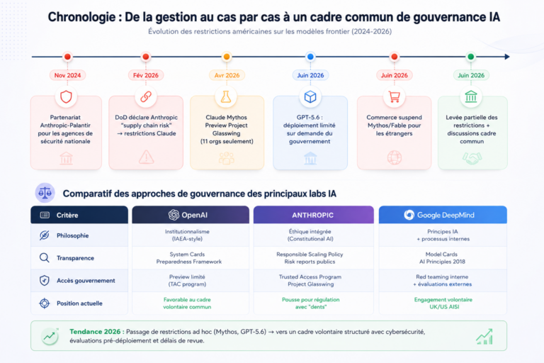 Gouvernance IA 2026 : Washington encadre les modèles avancés